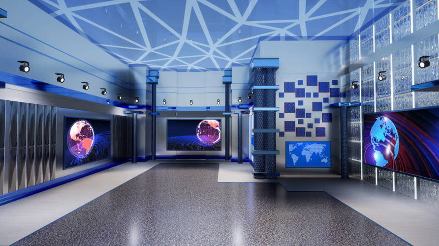 虚拟演播厅绿幕背景素材