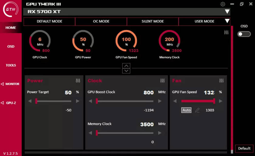 显卡超频GPU Tweak III v2.0.8.5