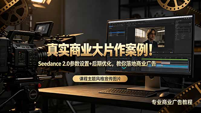 真实商业大片作案例!Seedance 2.0参数设置+后期优化,教你落地商业广告