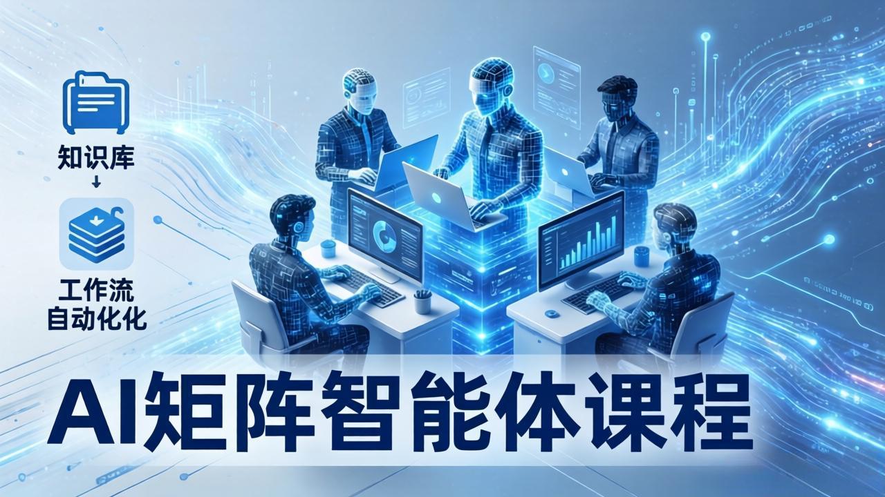 AI矩阵智能体实战：100个数字员工批量生产内容，文本知识库+工作流自动化全搞定