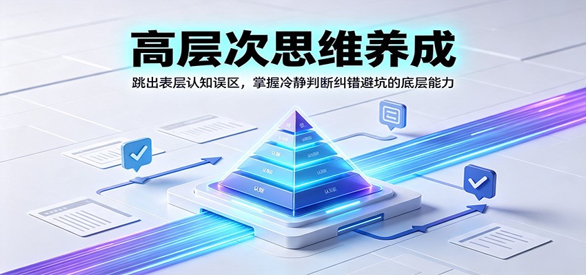 高层次思维养成：跳出表层认知误区，掌握冷静判断纠错避坑的底层能力