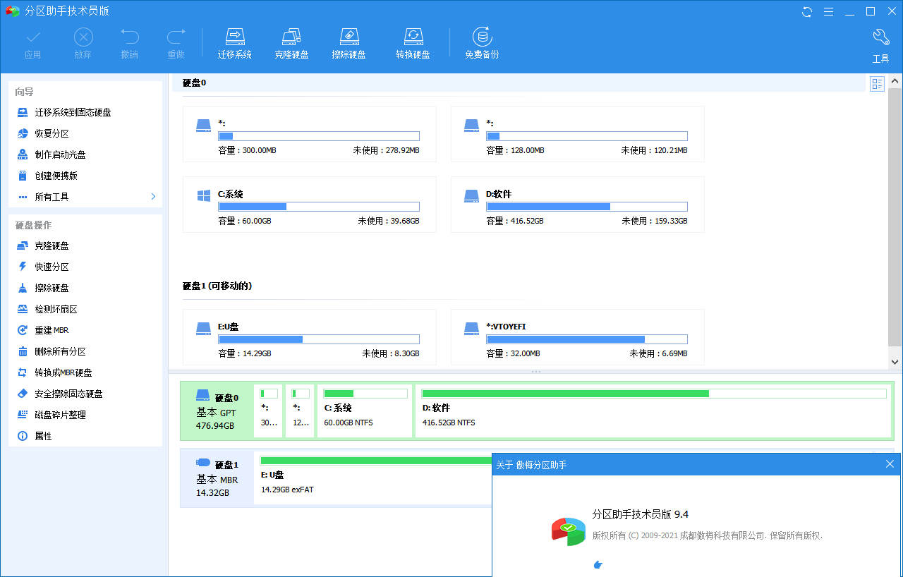 分区助手技术员v10.8.1特别版